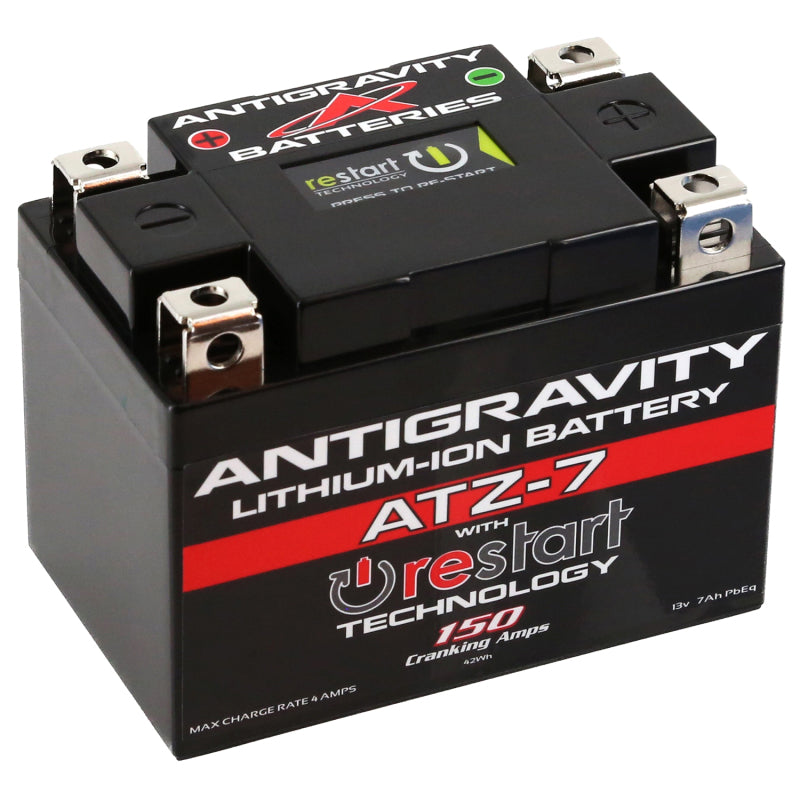 Antigravity Batteries AG-ATZ7-RS FITS: -Antigravity YTZ7 Lithium Battery w/Re-Start Batteries