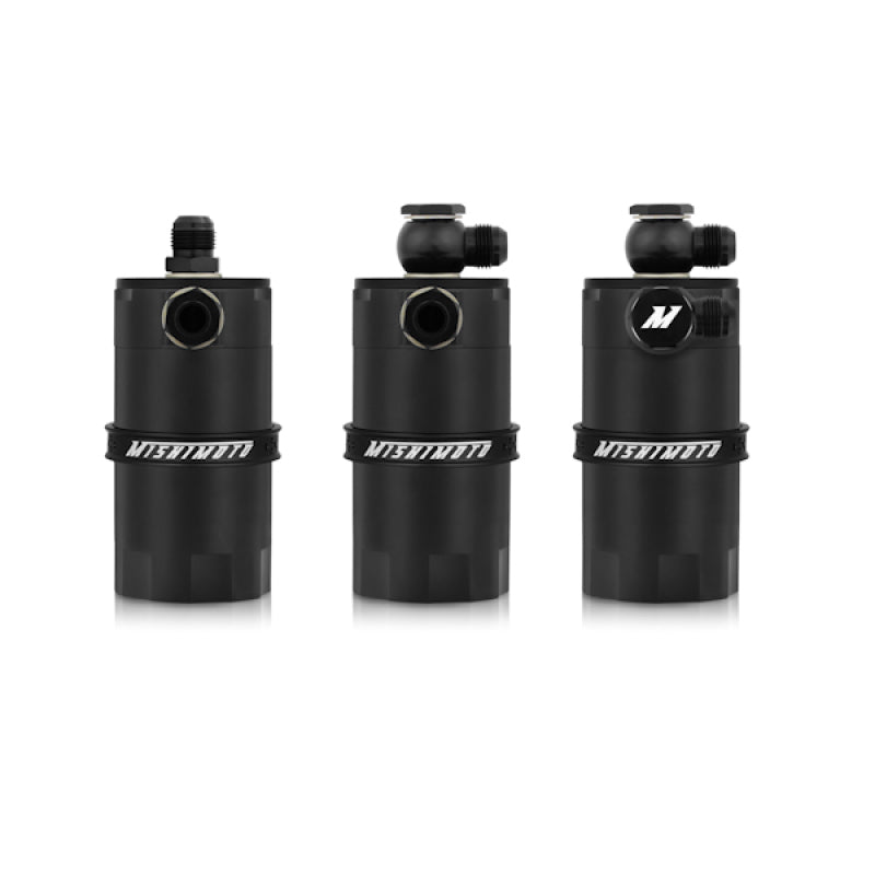 Mishimoto MMBCC-UNI-BK FITS: Oil Catch Cans FITS: Universal Baffled Oil Catch Can Black Oil Catch Cans