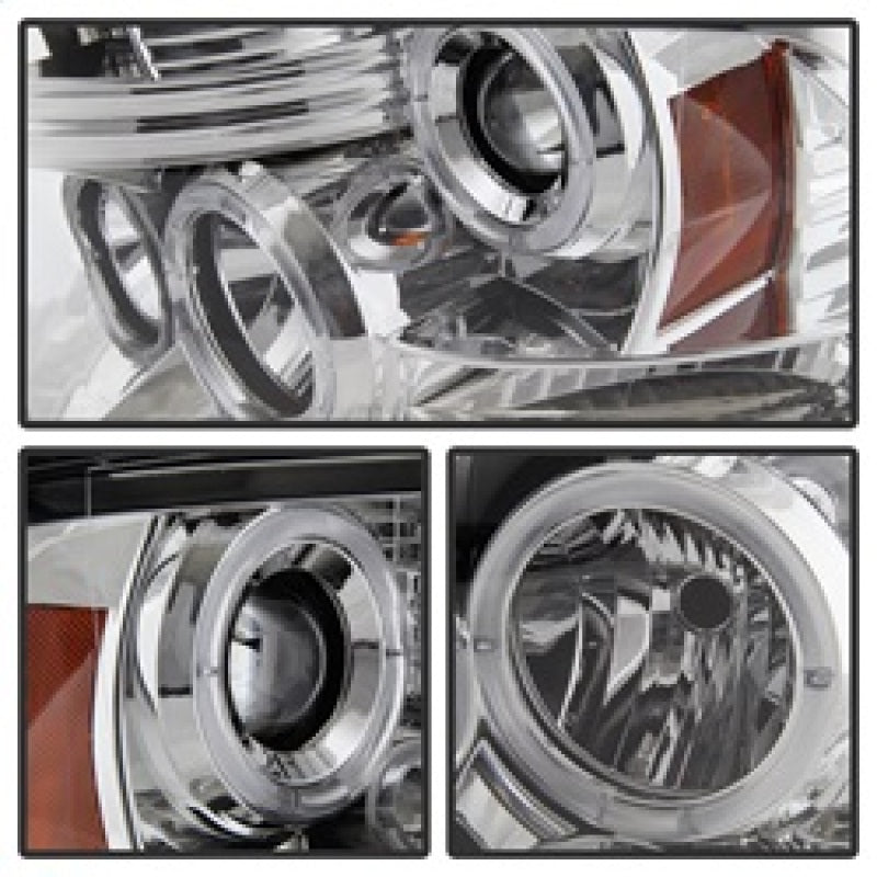 SPYDER 5010049 FITS: Dodge Ram 1500 09-14 10-14 Projector Headlights Halogen- LED Halo LED Chrm PRO-YD-DR09-HL-C Headlights