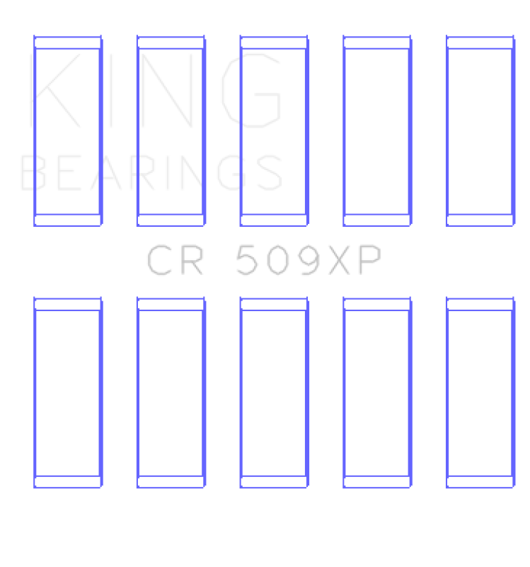 King Engine Bearings CR509XP FITS:King Volvo 850 Connecting Rod Bearing Set Bearings