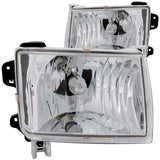 ANZO 111049 FITS: 1998-2000 Nissan Frontier Crystal Headlights Chrome Headlights