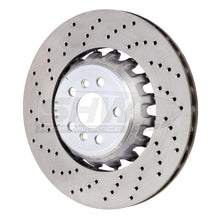 Load image into Gallery viewer, SHW Performance BRL43507 FITS:SHW 2020 BMW X5 M 4.4L Left Rear Cross-Drilled Lightweight Brake Rotor (34208074285) Brake Rotors Drilled