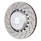 SHW Performance BRL43507 FITS:SHW 2020 BMW X5 M 4.4L Left Rear Cross-Drilled Lightweight Brake Rotor (34208074285) Brake Rotors Drilled