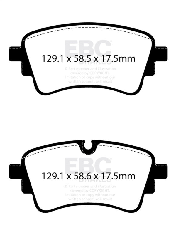 EBC DP42435R FITS: 2020+ Audi A4 B9 2.0T Yellowstuff Rear Brake Pads Brake Pads Performance