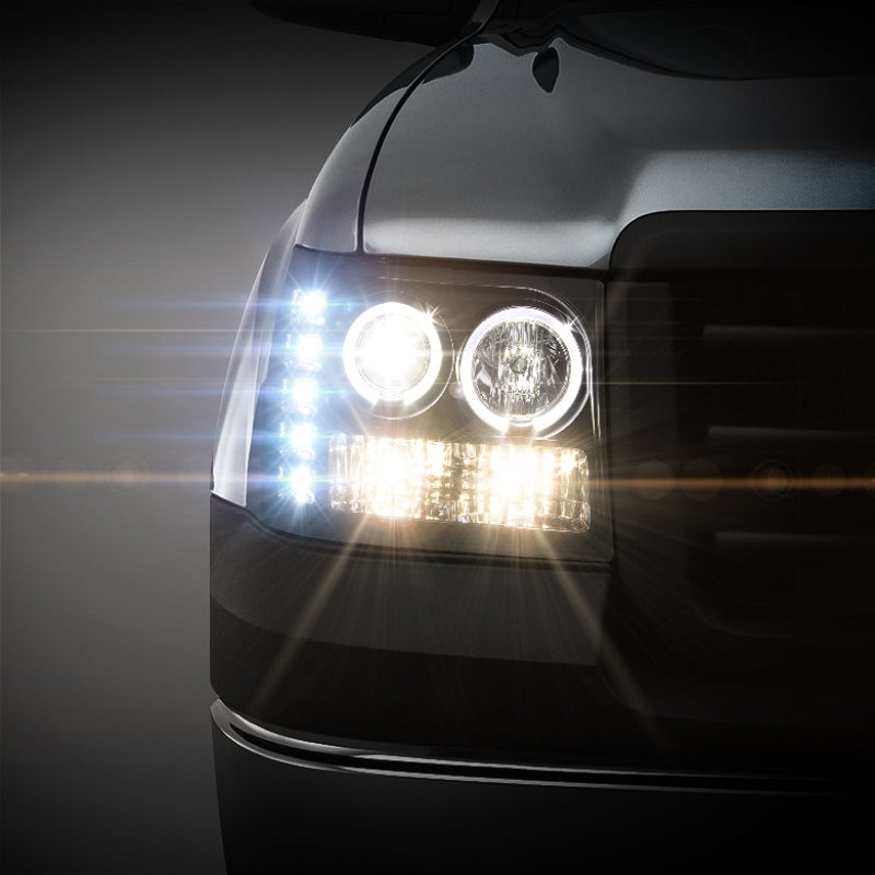 SPYDER 5010605 FITS: GMC Sierra 1500/GMC Sierra Denali 08-13 Projector LED Halo- LED Blk PRO-YD-GS07-HL-BK Headlights