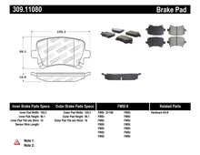 Load image into Gallery viewer, Stoptech 309.11080 FITS:StopTech Performance 06-09 Audi A3 / 05-09 Audi A4/A6 / 08-09 Audi TT / 06-09 VW GTI / 06-09 Jetta Brake Pads Performance