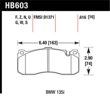 Load image into Gallery viewer, Hawk Performance HB603G.616 FITS:Hawk BMW 135i DTC-60 Race Front Brake Pads Brake Pads Racing