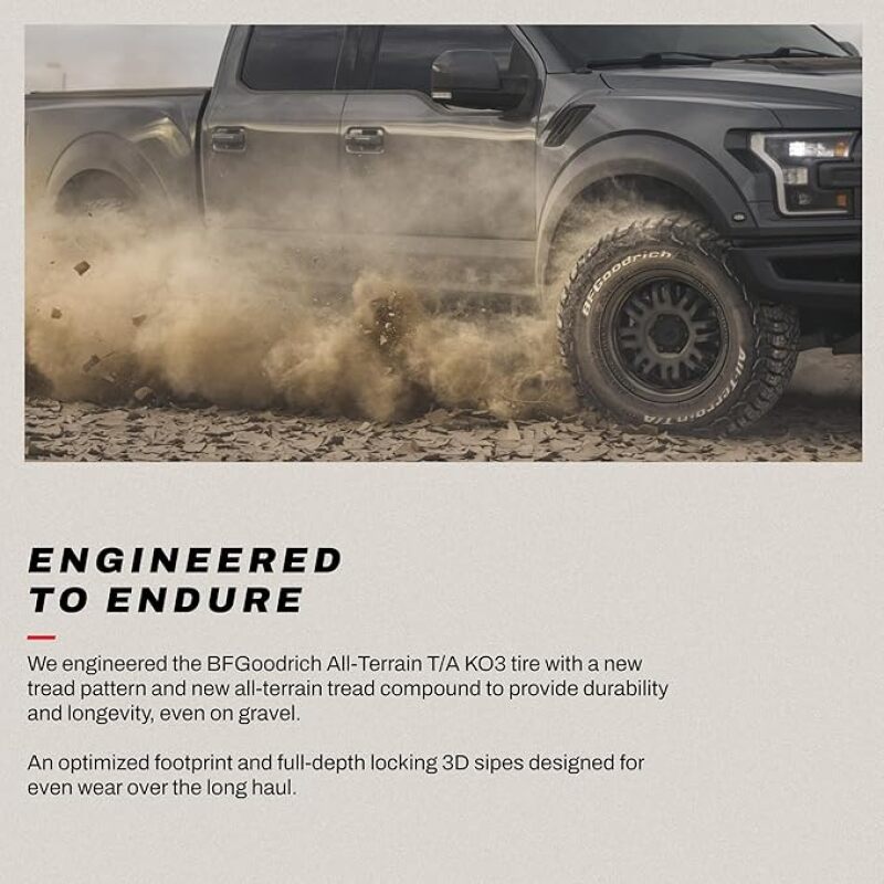 BFGoodrich 68284 FITS: All Terrain T/A KO3 LT315/70R17 128S Automotive/UTV Tires On Road