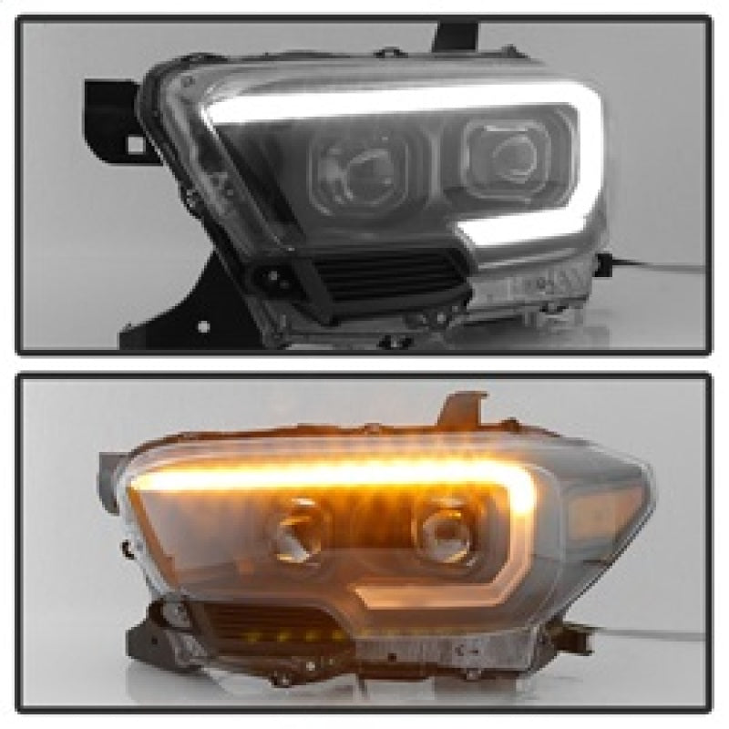 SPYDER 9039256 FITS:xTune Toyota Tacoma 16-18 DRL Light Bar Projector Headlights Black PRO-JH-TTA16-LBDRL-BK Headlights