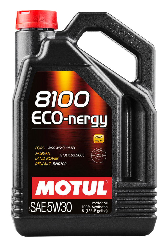 Motul 102898 FITS: 5L Synthetic Engine Oil 8100 5W30 ECO-NERGY Ford 913C Motor Oils