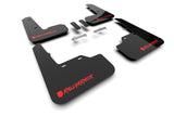Rally Armor MF92-UR-BLK/RD-X FITS: 22-25 Subaru WRX Black UR Mud Flap Altered Font Red Logo Mud Flaps