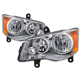 SPYDER 9042508 FITS:xTune 11-17 Dodge Grand Caravan OEM Style Headlights Chrome (HD-JH-CHRTC08-AM-C) Headlights