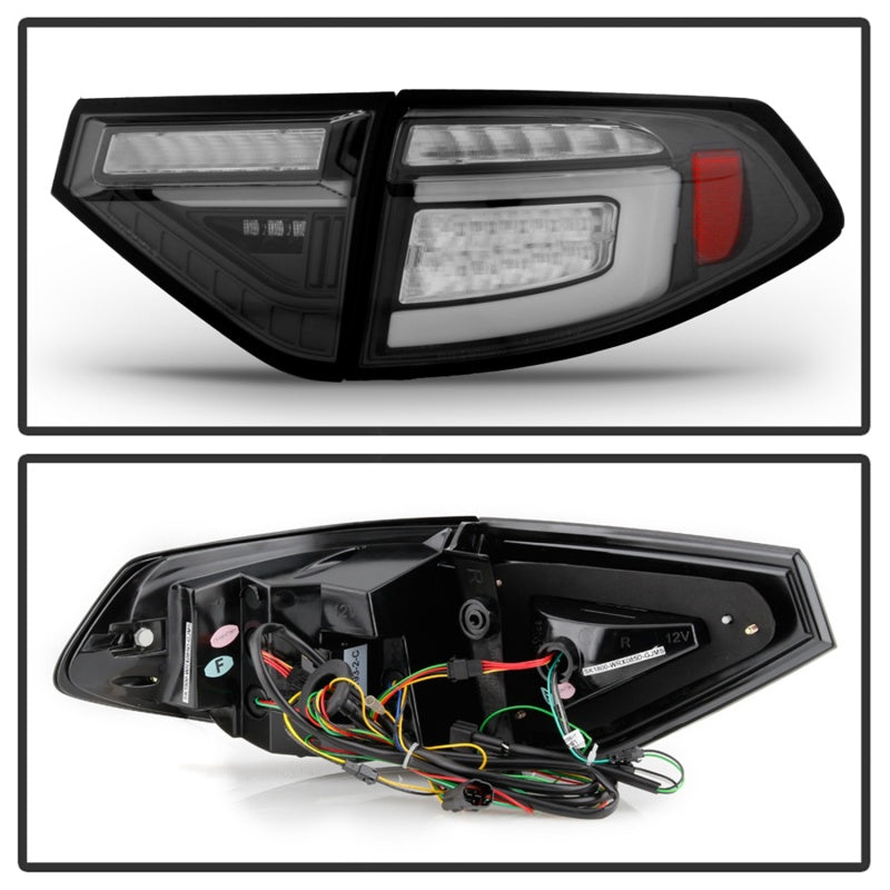 SPYDER 5086730 FITS: 08-14 Subara Impreza WRX Hatchback LED Tail Lights Seq Signal Black ALT-YD-SI085D-SEQ-BK Tail Lights