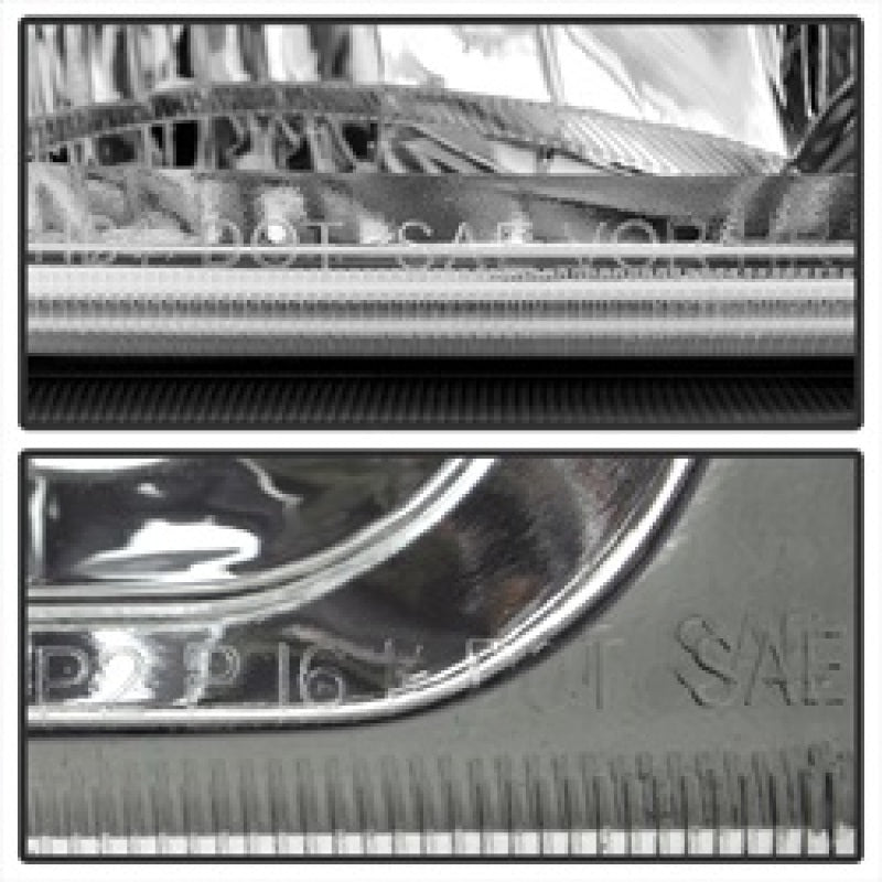 SPYDER 5064912 FITS:xTune Chevy Silverado 2500HD 03-06 Crystal Headlights w/ Bumper Lights Chrome HD-JH-CSIL03-AM-C-SET Headlights