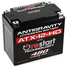 Load image into Gallery viewer, Antigravity Batteries AG-ATX12-HD-RS FITS: Antigravity YTX12 High Power Lithium Battery w/Re-Start Batteries