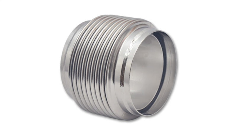 Vibrant 68944 FITS: SS Bellow Assembly w/ Solid Liner 4in inlet/outlet ID x 4in overall L Electro Polished Flanges