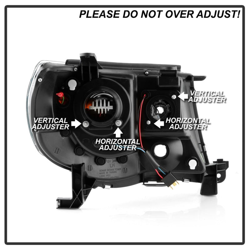 SPYDER 5088185 FITS: Toyota Tacoma 05-11 V2 High-Power LED Headlights Black PRO-YD-TT05PL-BK Headlights