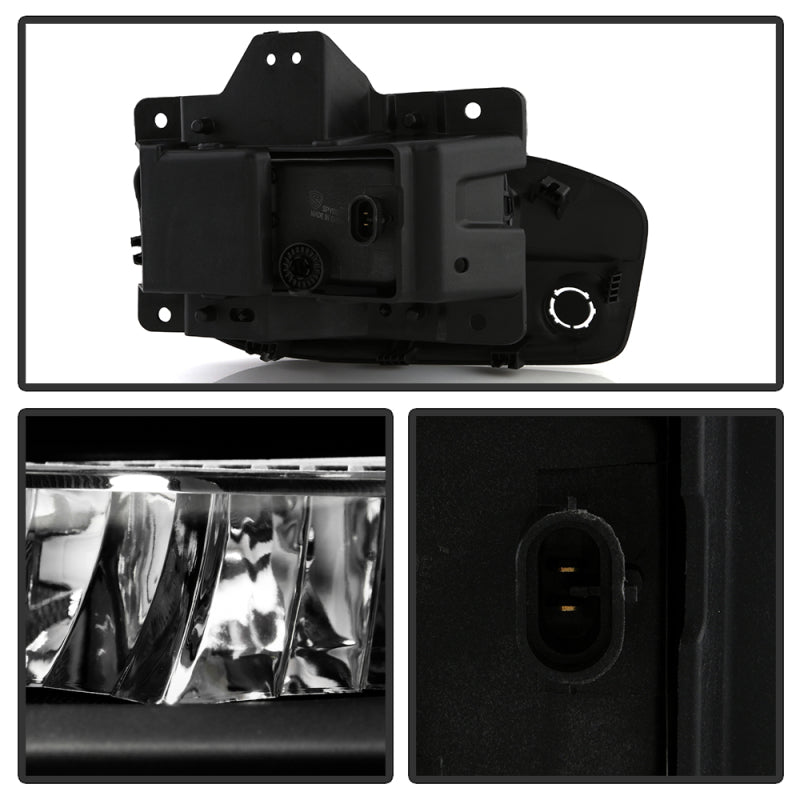 SPYDER 9051050 FITS: 19-22 Dodge Ram 2500/3500 OEM Full LED Fog Lights w/Universal Switch Fog Lights