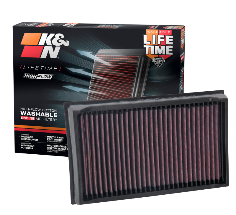 K&N Engineering 33-5084 FITS:K&N 2019 Volkswagen Jetta 1.4L F/I Replacement Panel Air Filter Air Filters Drop In