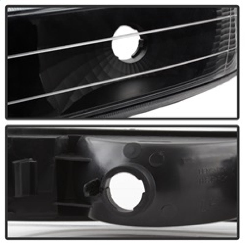 SPYDER 5064219 FITS:xTune Chevy Tahoe 00-06 Amber Crystal Headlights w/ Bumper Lights Black HD-JH-CSIL99-SET-AM-BK Headlights