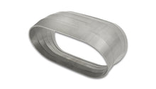 Load image into Gallery viewer, Vibrant 13576 FITS: Vertical 304 SS Nominal 3 in. Oval / 3.10 in. Centerline Radius, 9 degree per cut -Set of 5 Steel Tubing