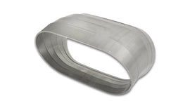 Vibrant 13576 FITS: Vertical 304 SS Nominal 3 in. Oval / 3.10 in. Centerline Radius, 9 degree per cut -Set of 5 Steel Tubing