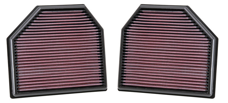 K&N Engineering 33-2488 FITS:K&N Replacement Air Filter for 11-14 BMW M5/M6 4.4L V8 / 2015 M4/M3 3.0L I6 (2 per box) Air Filters Drop In
