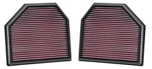 Load image into Gallery viewer, K&amp;N Engineering 33-2488 FITS:K&amp;N Replacement Air Filter for 11-14 BMW M5/M6 4.4L V8 / 2015 M4/M3 3.0L I6 (2 per box) Air Filters Drop In