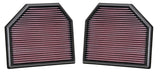 K&N Engineering 33-2488 FITS:K&N Replacement Air Filter for 11-14 BMW M5/M6 4.4L V8 / 2015 M4/M3 3.0L I6 (2 per box) Air Filters Drop In
