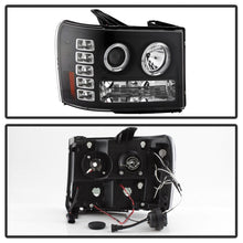 Load image into Gallery viewer, SPYDER 5010605 FITS: GMC Sierra 1500/GMC Sierra Denali 08-13 Projector LED Halo- LED Blk PRO-YD-GS07-HL-BK Headlights