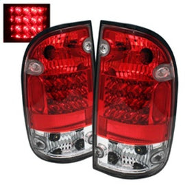 SPYDER 5007872 FITS: Toyota Tacoma 01-04 LED Tail Lights Red Clear ALT-YD-TT01-LED-RC Tail Lights