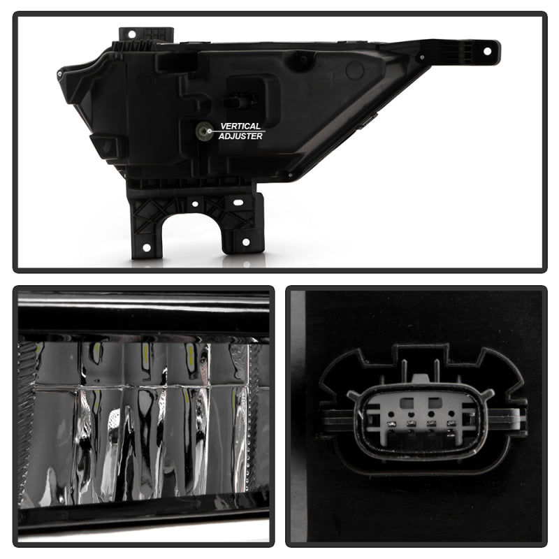 SPYDER 9052255 FITS: 21-23 Ford F150 OEM Style Full LED Fog Lights w/ Switch FL-FF1502021-LED-C Fog Lights