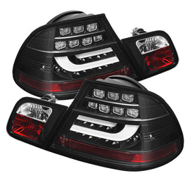 SPYDER 5076564 FITS: BMW E46 3-Series 04-06 2Dr Light Bar Style LED Tail Lights Black ALT-YD-BE4604-LBLED-BK Tail Lights