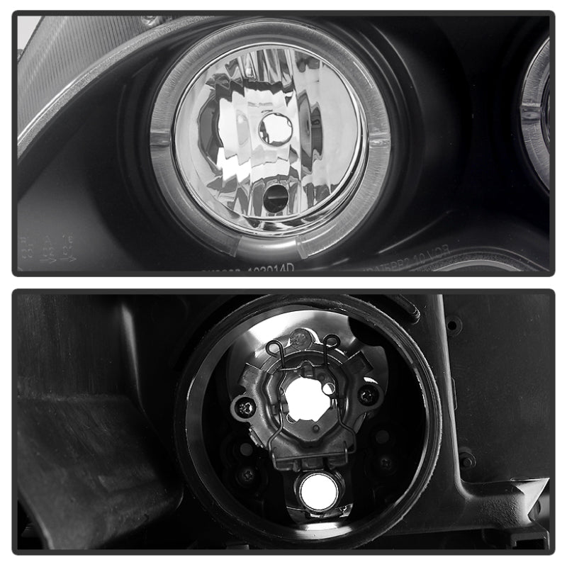 SPYDER 5042415 FITS: BMW E46 3-Series 02-05 4DR Projector Headlights 1PC LED Halo Blk PRO-YD-BMWE4602-4D-AM-BK Headlights
