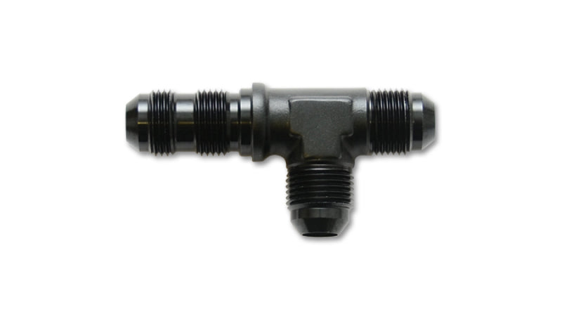 Vibrant 10624 FITS: -3AN Bulkhead Adapter Tee on Run Fittings Anodized Black Only Fittings