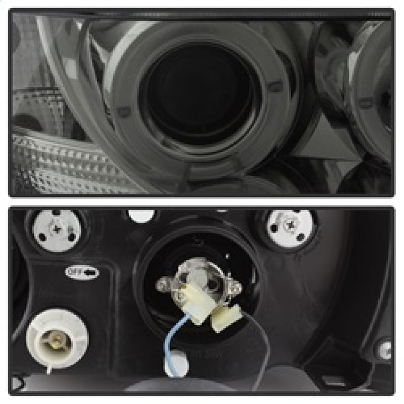 SPYDER 5009104 FITS: BMW Z3 96-02 Projector Headlights LED Halo Smoke High H1 Low H1 PRO-YD-BMWZ396-HL-SM Headlights
