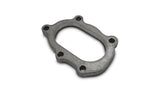 Vibrant 14480 FITS: GT25R / GT28R Discharge Flange with Oval Outlet (5 Bolt) Mild Steel 1/2in Thick Flanges