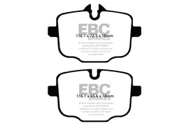 EBC DP22089 FITS: 10+ BMW 535i 3.0 Turbo (F10) Greenstuff Rear Brake Pads Brake Pads Performance