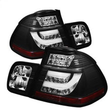 Load image into Gallery viewer, SPYDER 5015938 FITS: BMW E46 3-Series 02-05 4Dr Light Bar Style LED Tail Lights Black ALT-YD-BE4602-4D-LBLED-BK Tail Lights