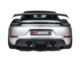 Akrapovic S-PO/TI/18/1 FITS: 2020+ Porsche Cayman GT4 (718) Slip-On Race Line (Titanium) (Req Tips / Option 2) Muffler