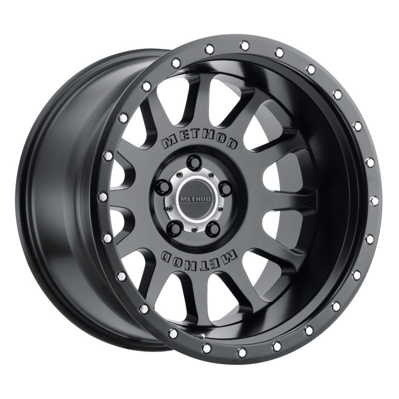 Method Wheels MR60521050524N FITS:Method MR605 NV 20x10 -24mm Offset 5x5 71.5mm CB Matte Black Wheel Wheels Cast