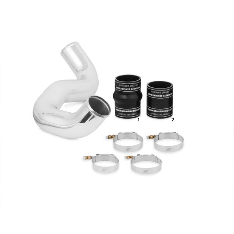 Mishimoto MMICP-F2D-03CBK FITS: Silicone Couplers & Hoses FITS: 03-07 Ford 6.0L Powerstroke Cold-Side Intercooler Pipe and Boot Kit Silicone Couplers & Hoses