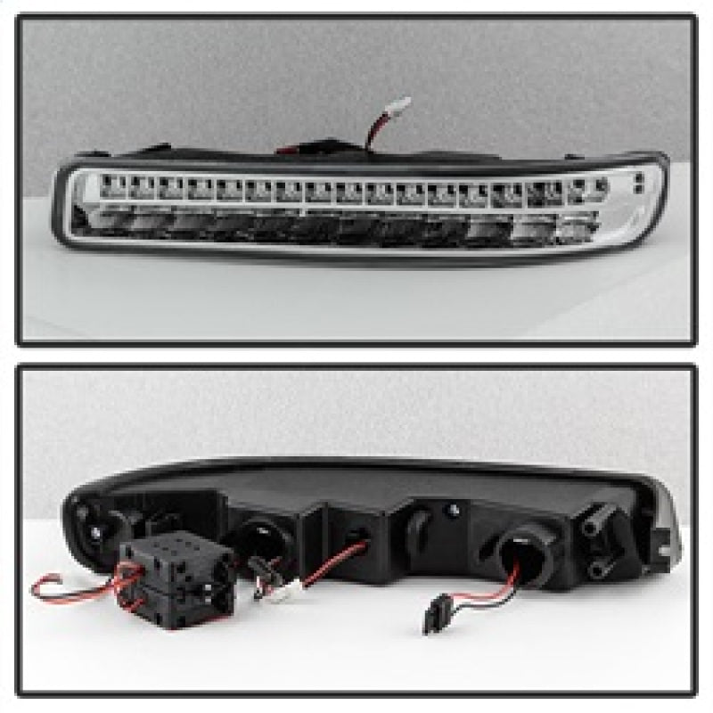 SPYDER 9029318 FITS:xTune 99-06 GMC Sierra (Excl Denali) Full LED Bumper Lights Chrome (CBL-GSI99-LED-C) Sidemarkers & Indicators