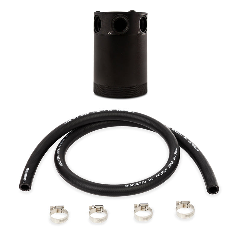 Mishimoto MMBCC-CBTHR-BK FITS: Compact Baffled Oil Catch Can 3-Port Oil Catch Cans