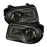 SPYDER 5075673 FITS: Chrysler 300C 05-10 Projector Headlights LED DRL Smoke High/Low H7 PRO-YD-C300C-DRL-SM Headlights