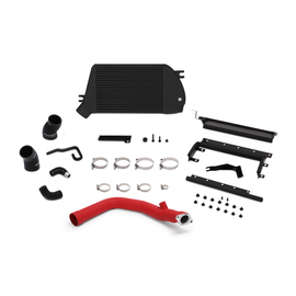 Mishimoto MMTMIC-WRX-15RBK FITS: Intercoolers FITS: 2015 Subaru WRX Top-Mount Intercooler Kit Powder Coated Black & Wrinkle Red Pipes Intercoolers
