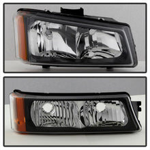 Load image into Gallery viewer, SPYDER 5069801 FITS:xTune Chevy Silverado 2500HD 03-06 Crystal Headlights w/ Bumper Lights Black HD-JH-CSIL03-AM-BK-SET Headlights