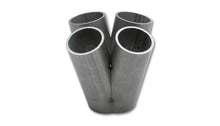 Load image into Gallery viewer, Vibrant 2453 FITS: 4 into 1 SS Turbo Mani Collector for All T4 in Flange 48mm Pipe OD 4.75in tall 78mmx64mm out Merge Collectors