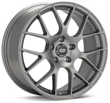 Enkei Raijin 18x8.5 38mm Offset 5x114.3 Bolt Pattern 72.6 Bore Diameter Hyper Silver Wheel