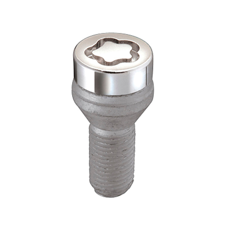 McGard 27013 FITS: Wheel Lock Bolt Set 4pk. (Cone Seat) M12X1.5 / 17mm Hex / 40.5mm Shank Length Chrome Wheel Bolts